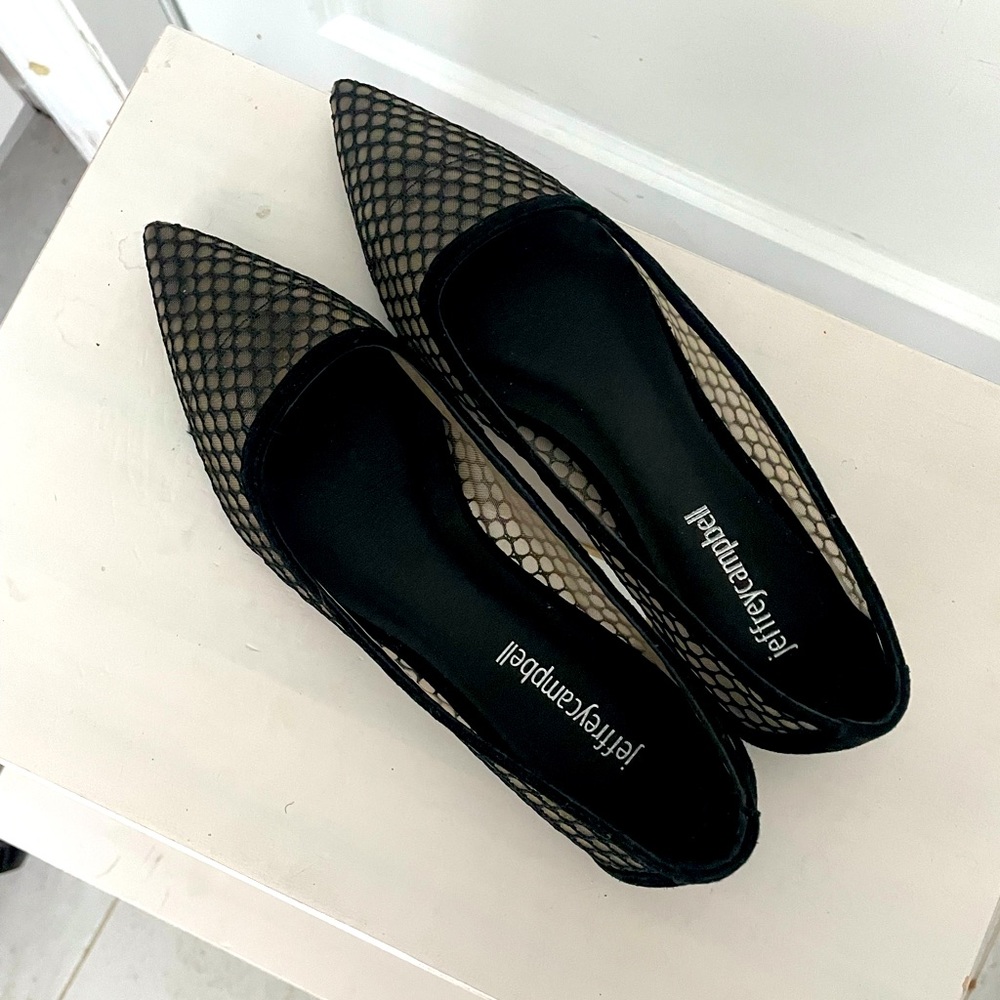 Jeffrey Campbell mesh flats